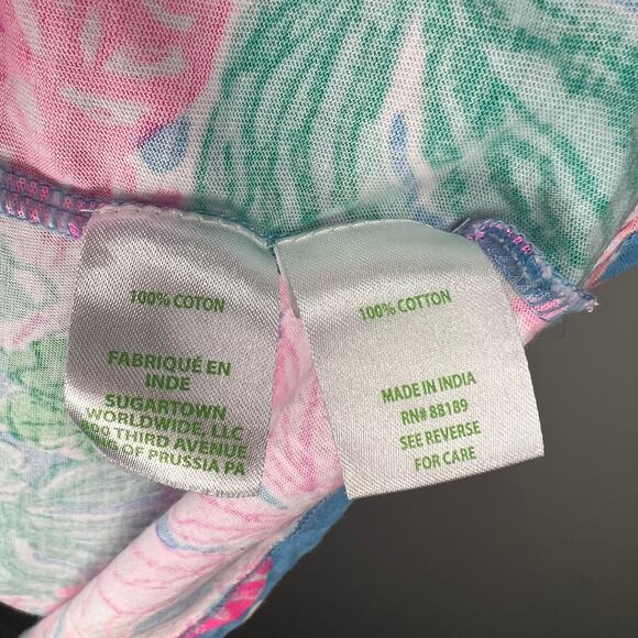 Lilly Pulitzer Lorina Tiger Pink Floral Swing Mini Dress Size XL - Picture 6 of 8